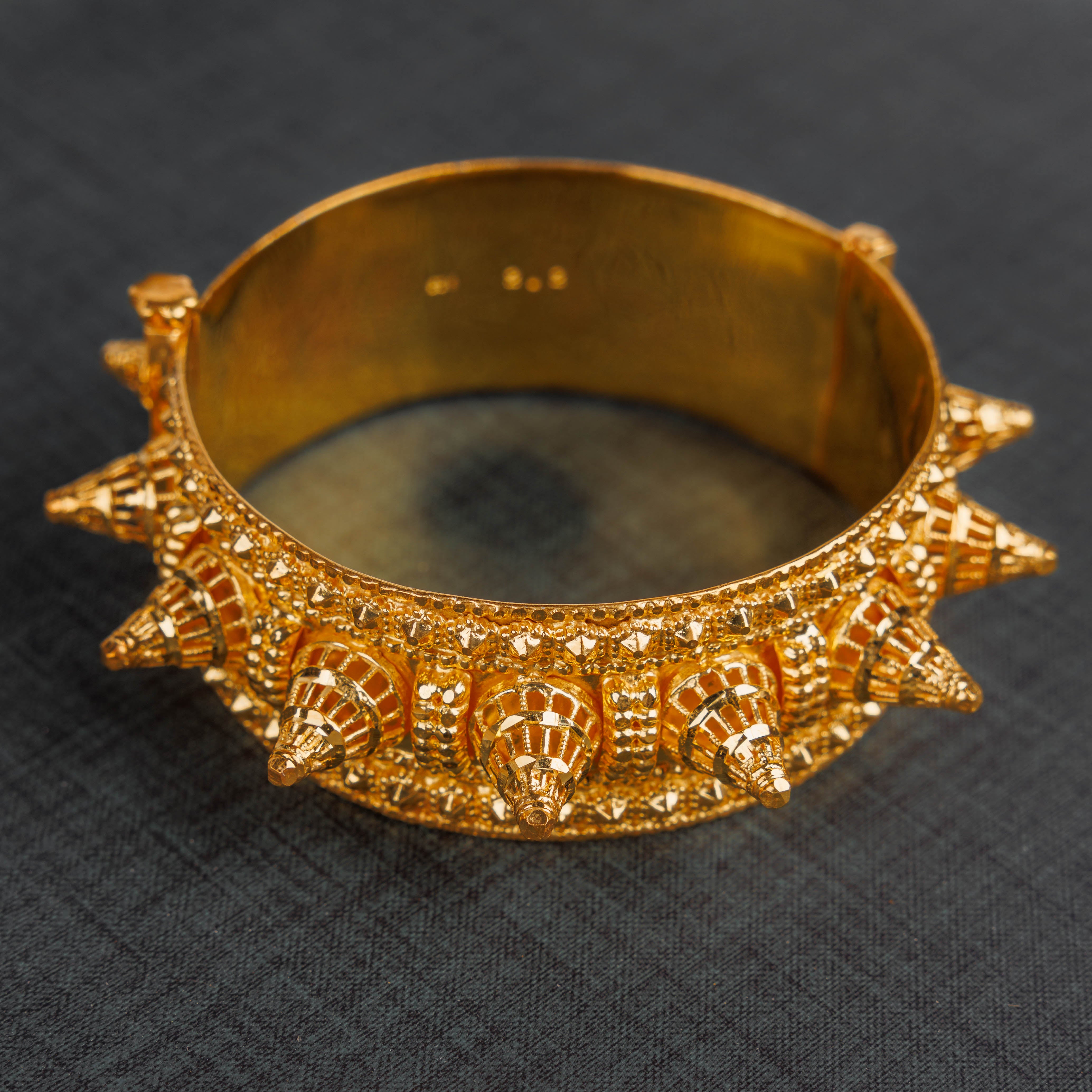 Mushawak Bangle (D40) - Silver 925 & Gold Plated