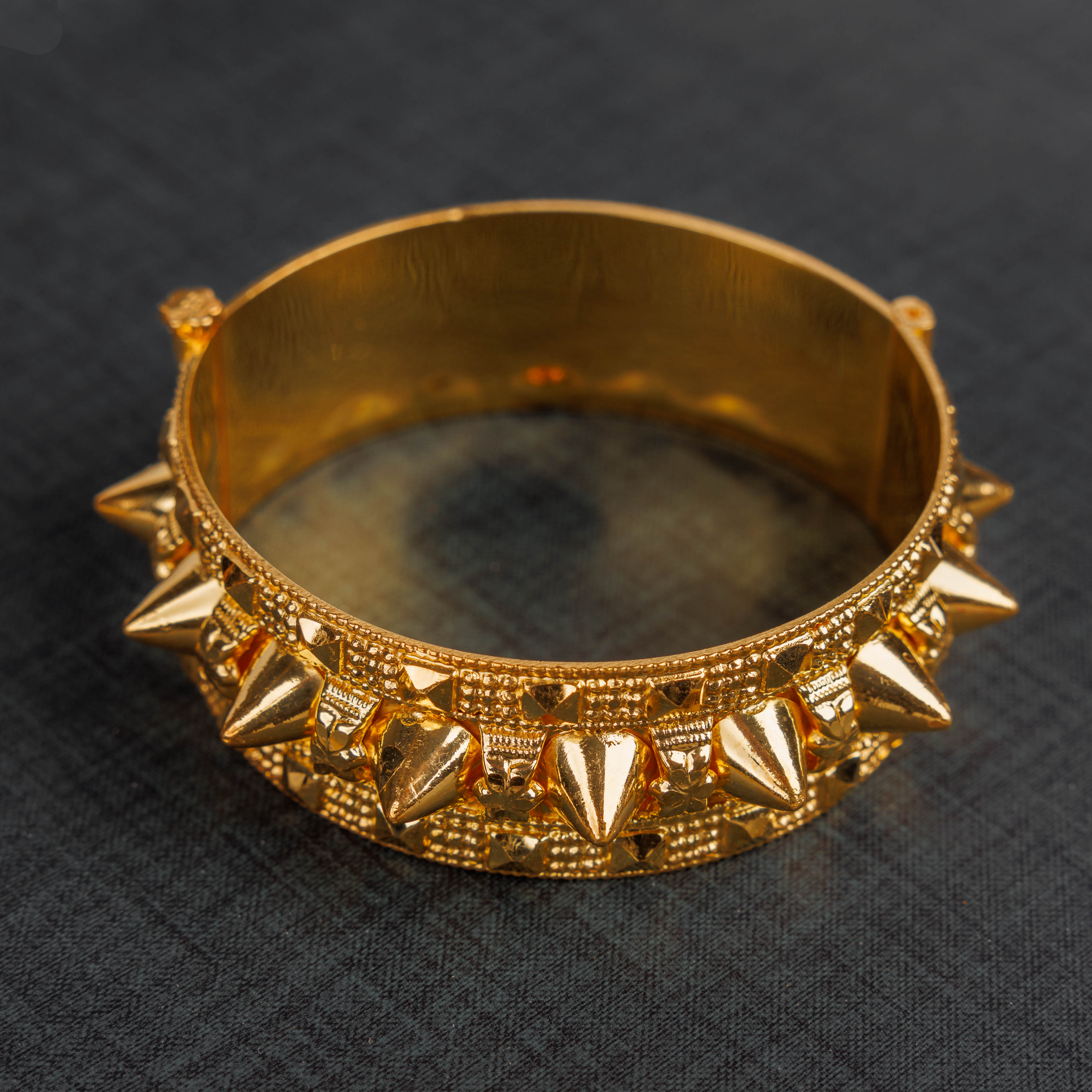 Mushawak Bangle (D44) - Silver 925 & Gold Plated