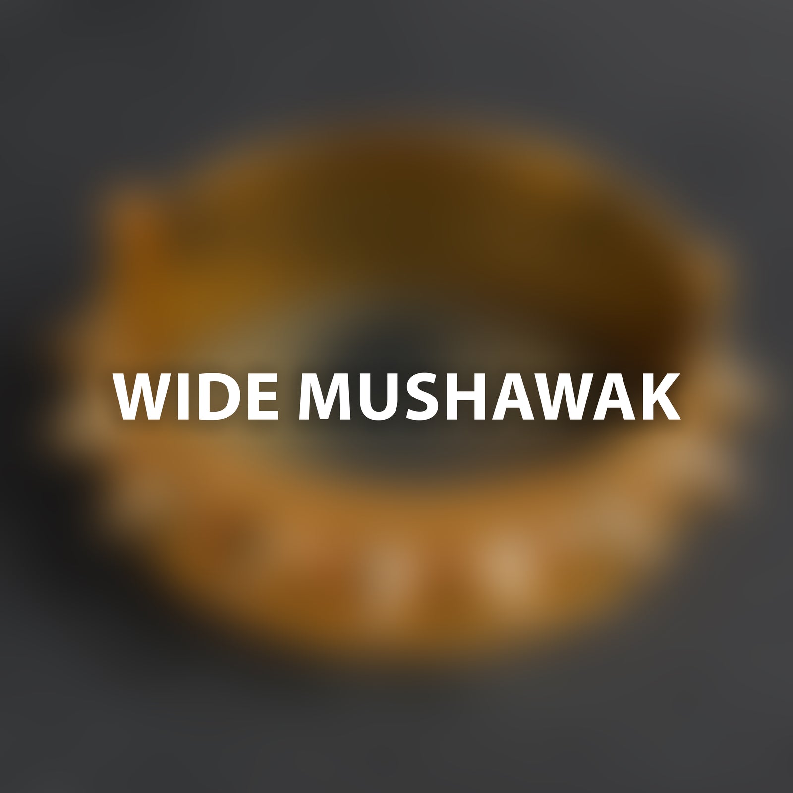 Wide Mushawak Bangle (V1) -  Silver 925 & Gold Plated