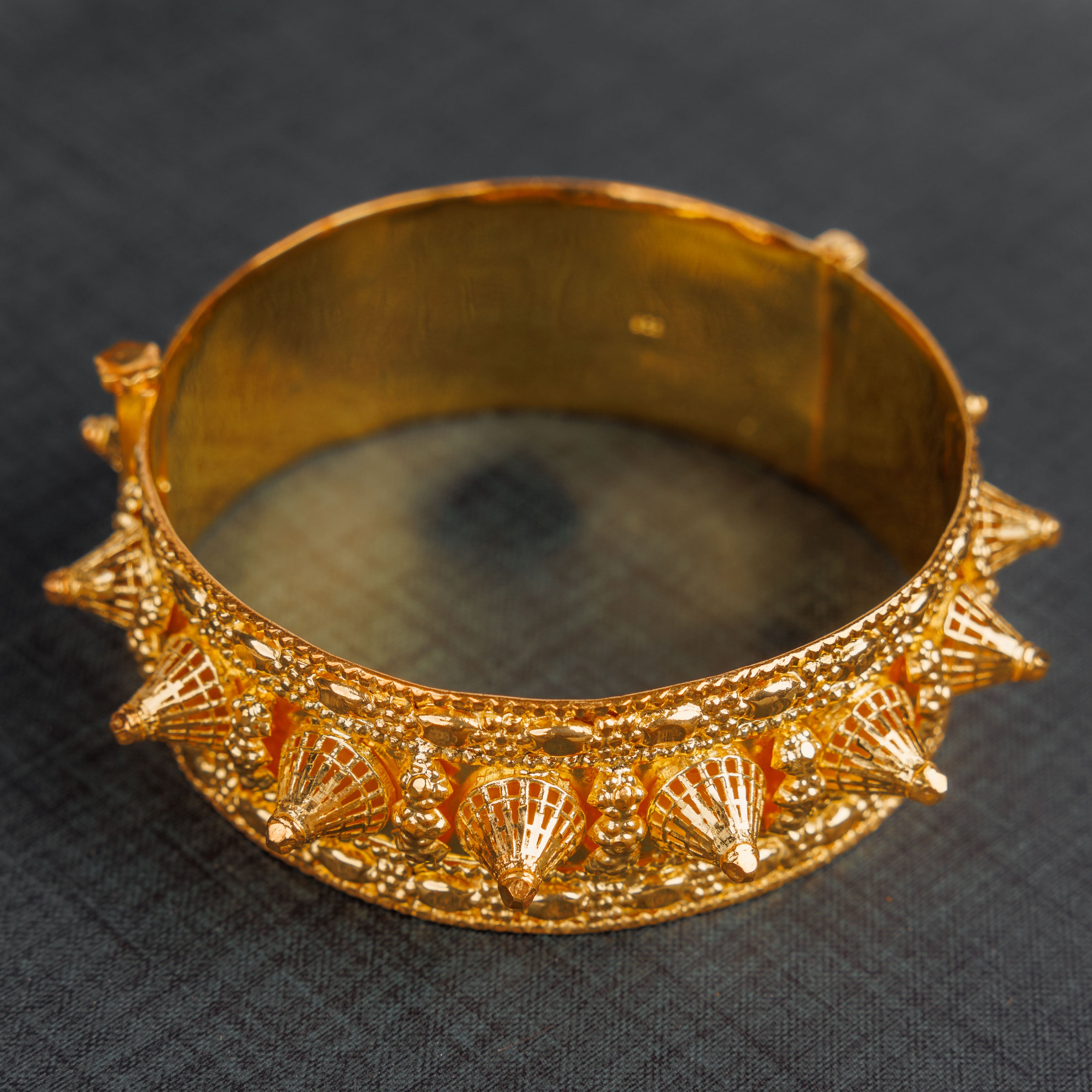 Mushawak Bangle (D5) - Silver 925 & Gold Plated