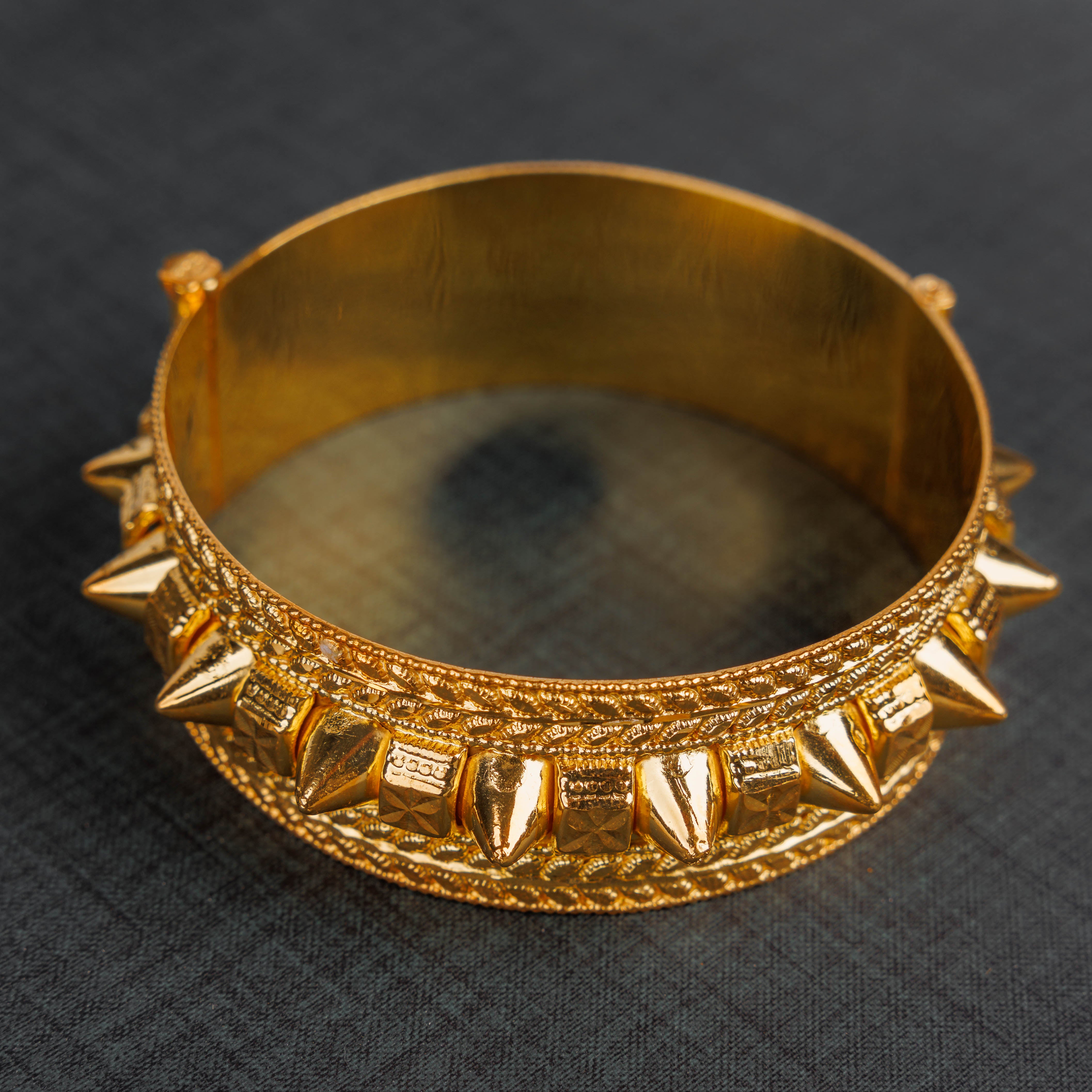 Mushawak Bangle (D8) - Silver 925 & Gold Plated
