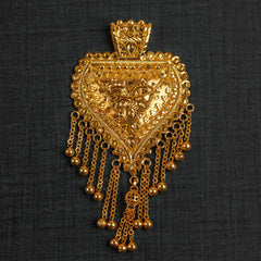 Traditional Pendant 23 - 925 Silver & 24K Gold Plated