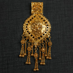 Traditional Pendant 35 - 925 Silver & 24K Gold Plated