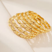 Adult's Bangles (D1-K), 925 silver 24K gold plated