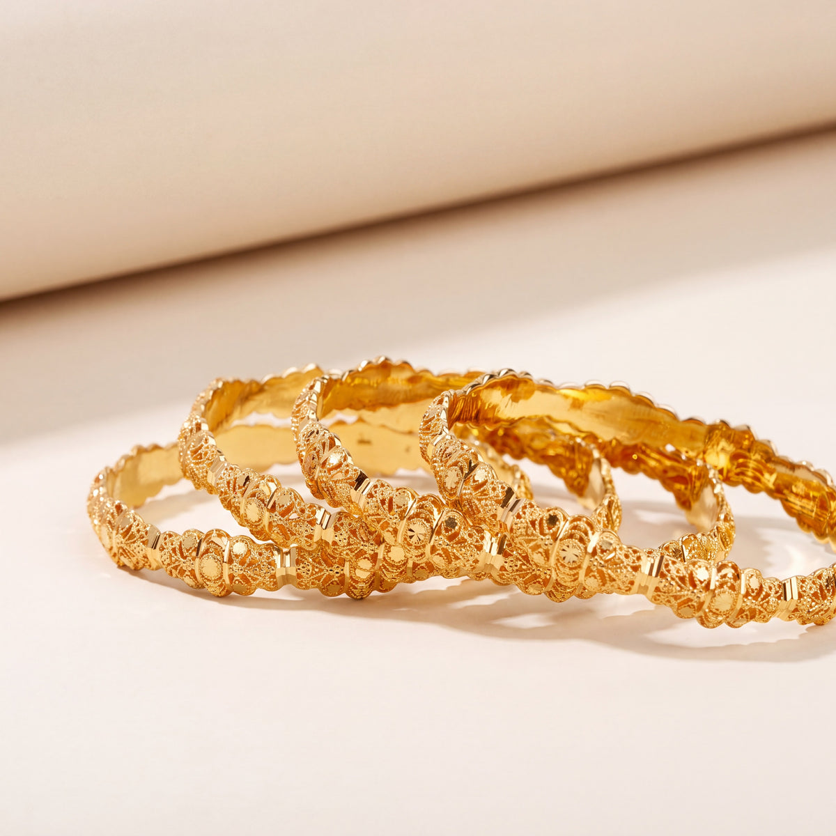 Adult's Bangles (D11-A), 925 silver 24K gold plated