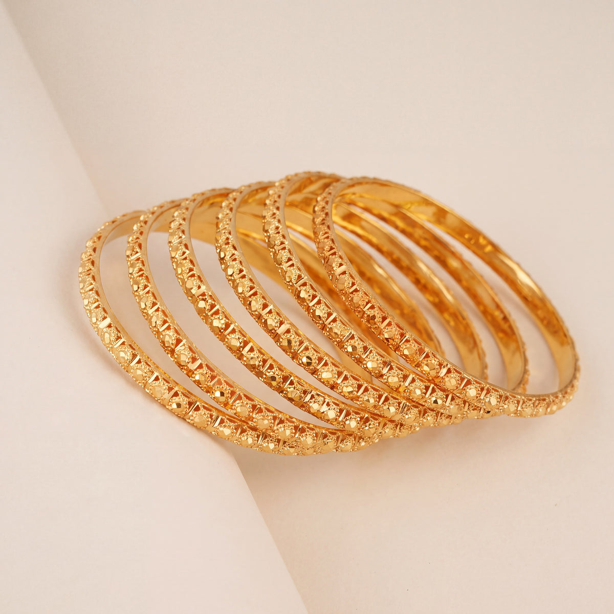 Adult's Bangles (D13-A), 925 silver 24K gold plated