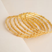 Adult's Bangles (D17-A), 925 silver 24K gold plated