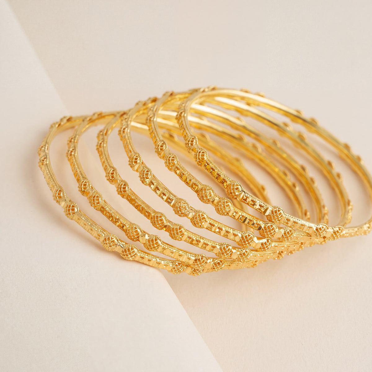 Adult's Bangles (D17-A), 925 silver 24K gold plated
