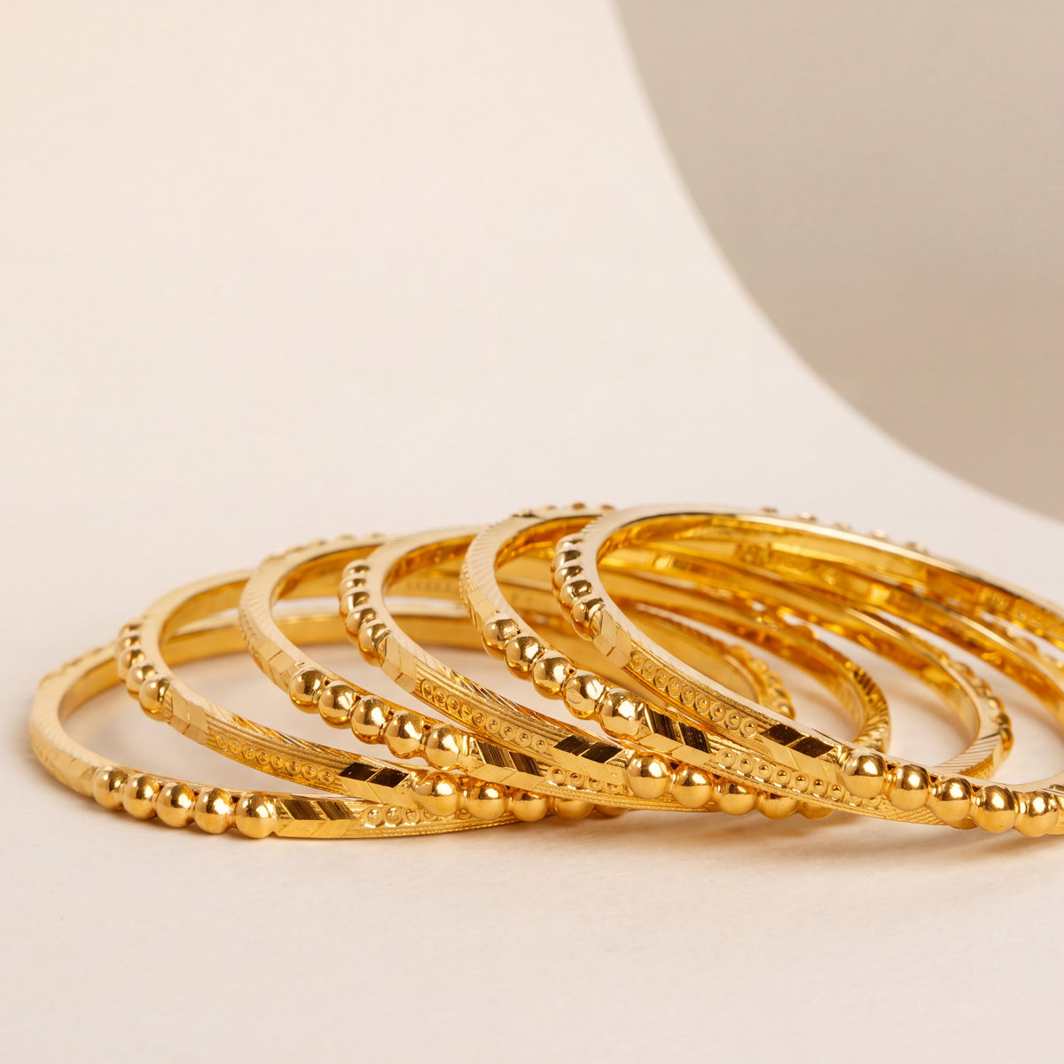 Adult's Bangles (D19-K), 925 silver 24K gold plated