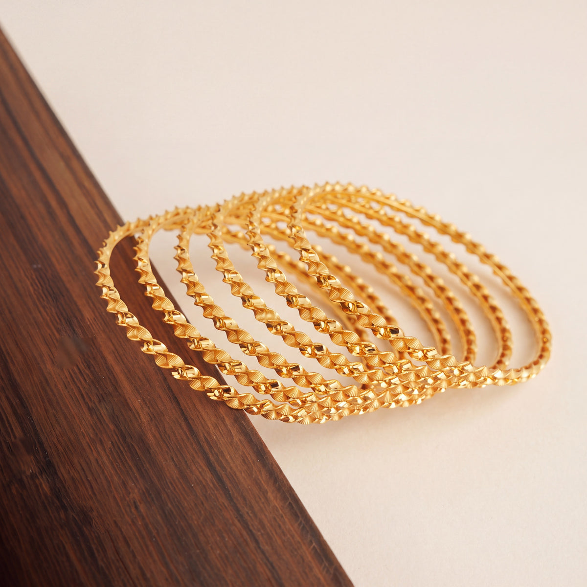 Adult's Bangles (D2-K), 925 silver 24K gold plated
