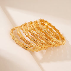 Adult's Bangles (D21-K), 925 silver 24K gold plated