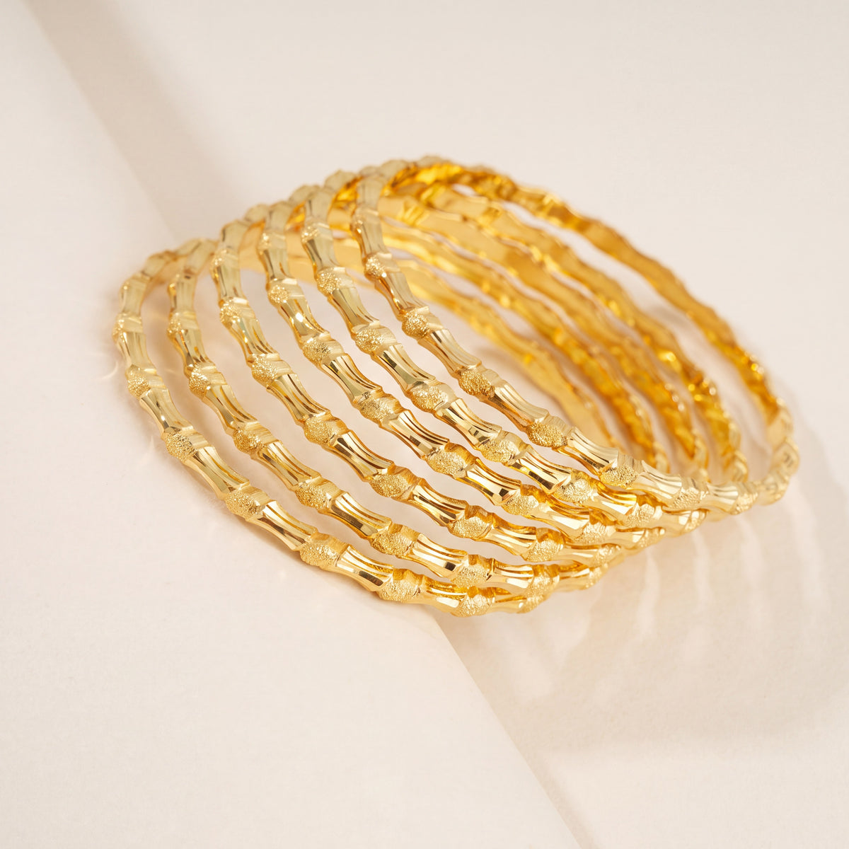 Adult's Bangles (D25-K), 925 silver 24K gold plated