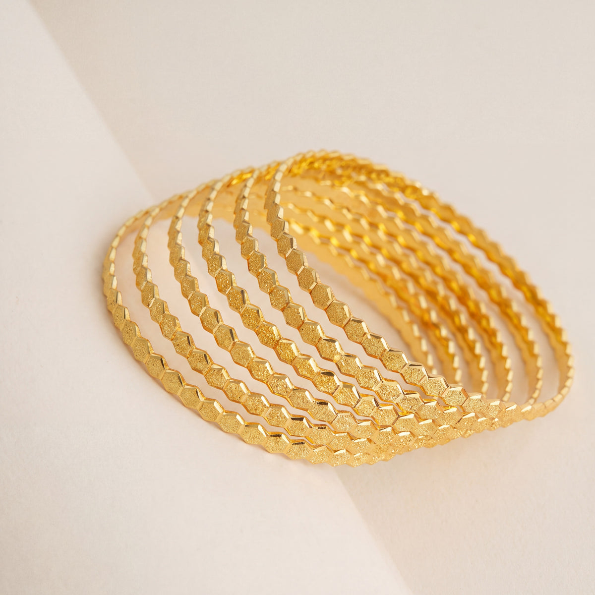 Adult's Bangles (D26-D-K), 925 silver 24K gold plated