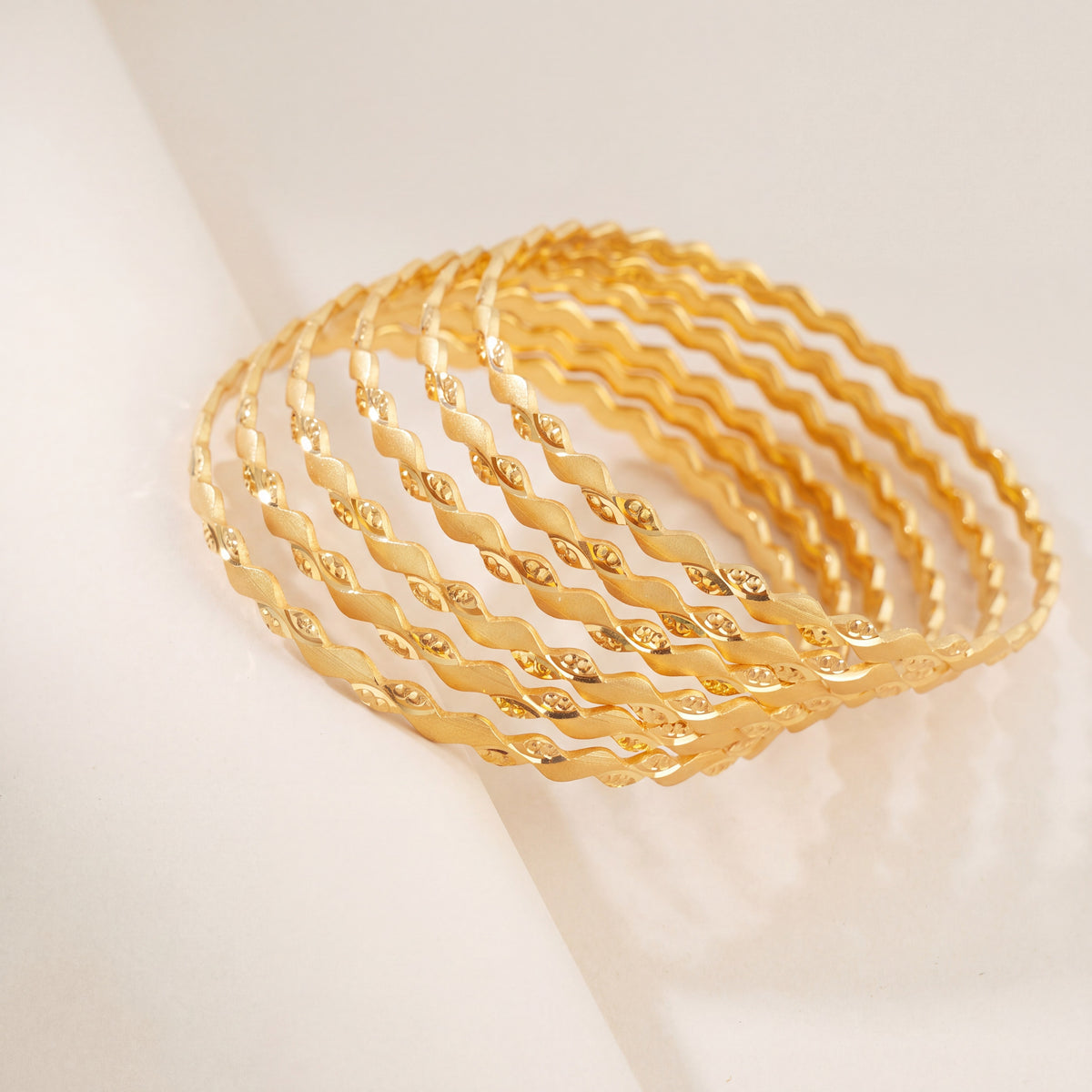 Adult's Bangles (D27-K), 925 silver 24K gold plated