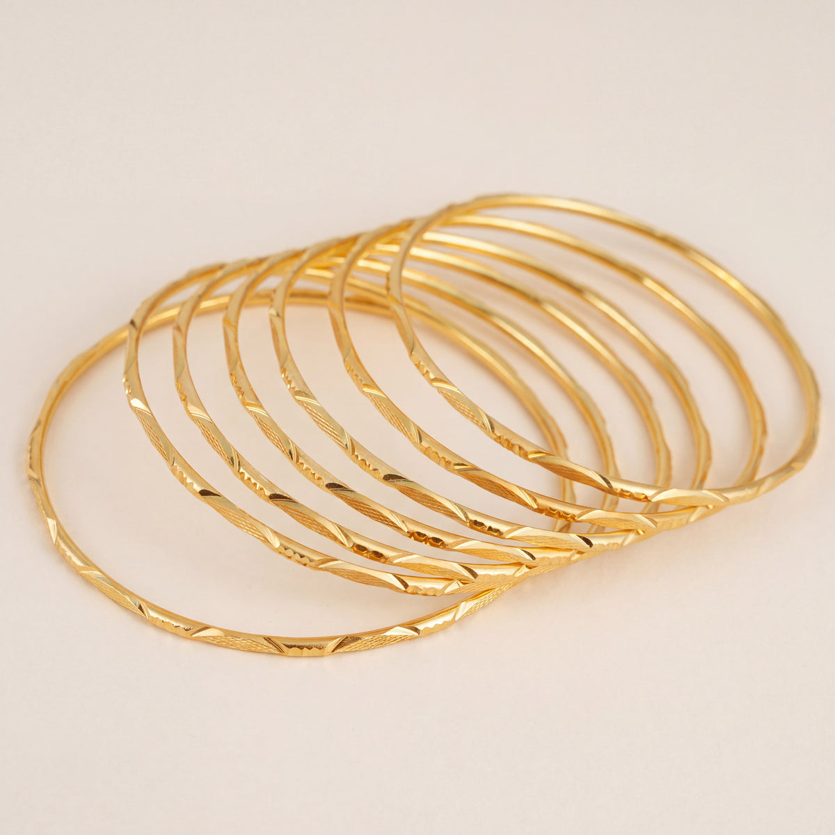 Adult's Bangles (D29-K), 925 silver 24K gold plated