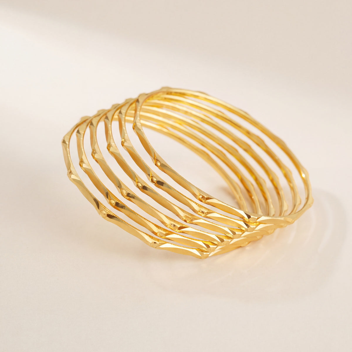 Adult's Bangles (D30-K), 925 silver 24K gold plated