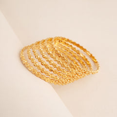 Adult's Bangles (D37-K), 925 silver 24K gold plated