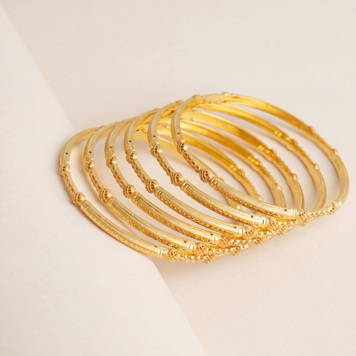 Adult's Bangles (D4-K), 925 silver 24K gold plated
