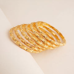 Adult's Bangles (D40-K), 925 silver 24K gold plated