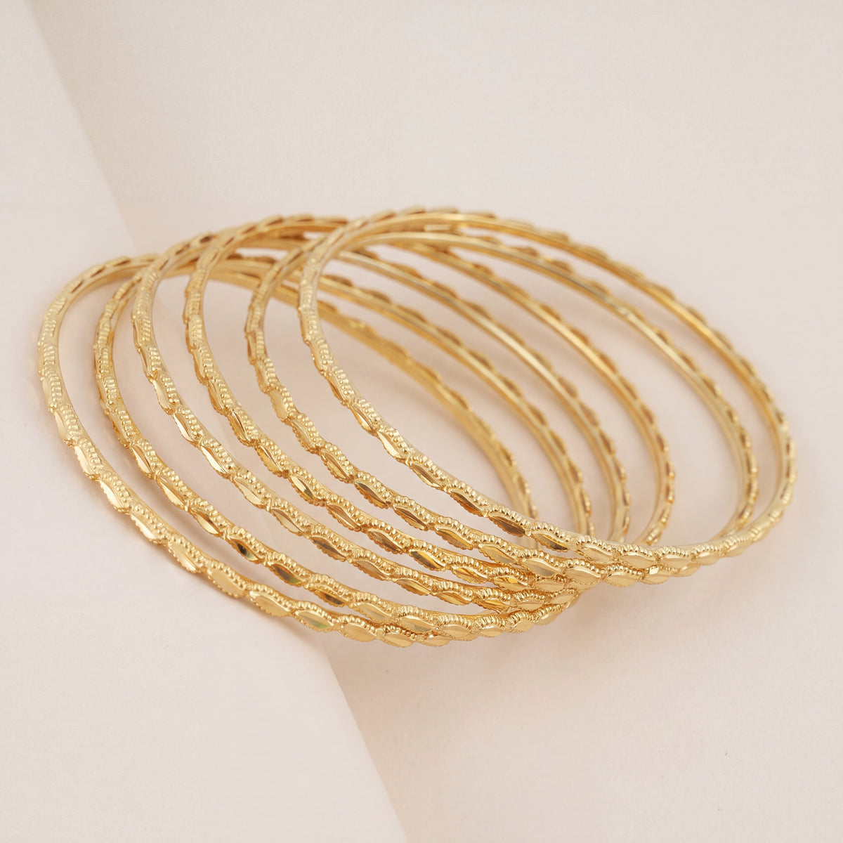 Adult's Bangles (D50-M), 925 silver 24K gold plated