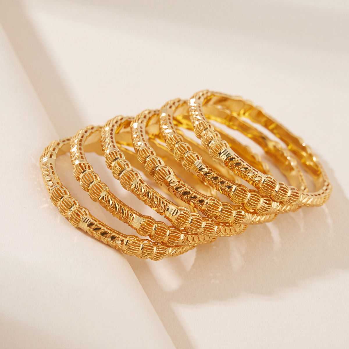 Adult's Bangles (D52-K), 925 silver 24K gold plated