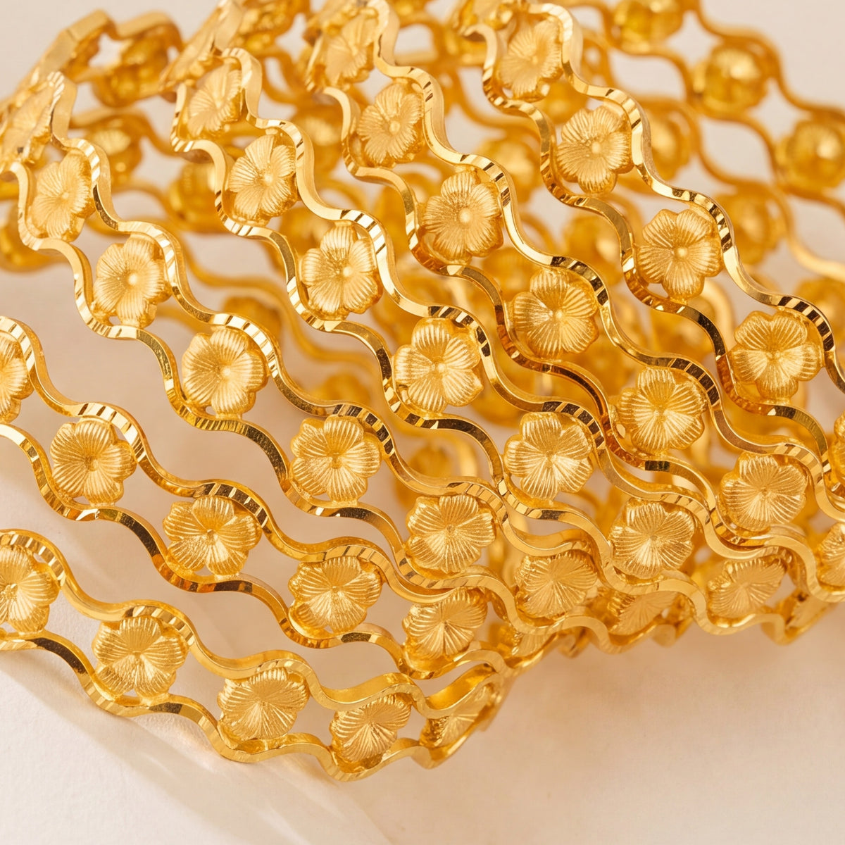 Adult's Bangles (D67-K) close-up of the design detail