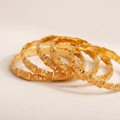 Adult's Bangles (D9-A), 925 silver 24K gold plated