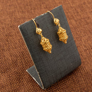 Kid's Bead Drop Earrings (D11) - 925 Silver & 24K Gold Plated - Falaq Jewellery Oman