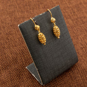 Kid's Bead Drop Earrings (D12) - 925 Silver & 24K Gold Plated - Falaq Jewellery Oman