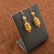 Kid's Bead Drop Earrings (D16) - 925 Silver & 24K Gold Plated - Falaq Jewellery Oman