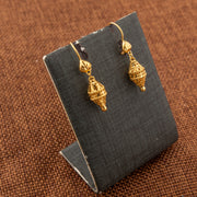 Kid's Bead Drop Earrings (D19) - 925 Silver & 24K Gold Plated - Falaq Jewellery Oman
