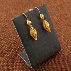 Kid's Bead Drop Earrings (D2) - 925 Silver & 24K Gold Plated - Falaq Jewellery Oman
