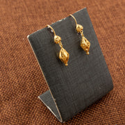 Kid's Bead Drop Earrings (D20) - 925 Silver & 24K Gold Plated - Falaq Jewellery Oman