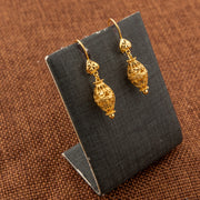 Kid's Bead Drop Earrings (D21) - 925 Silver & 24K Gold Plated - Falaq Jewellery Oman