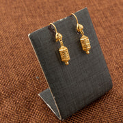 Kid's Bead Drop Earrings (D23) - 925 Silver & 24K Gold Plated - Falaq Jewellery Oman
