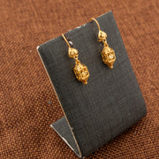 Kid's Bead Drop Earrings (D31) - 925 Silver & 24K Gold Plated - Falaq Jewellery Oman