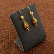 Kid's Bead Drop Earrings (D4) - 925 Silver & 24K Gold Plated - Falaq Jewellery Oman