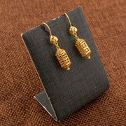 Kid's Bead Drop Earrings (D6) - 925 Silver & 24K Gold Plated - Falaq Jewellery Oman