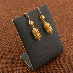 Kid's Bead Drop Earrings (D6) - 925 Silver & 24K Gold Plated - Falaq Jewellery Oman