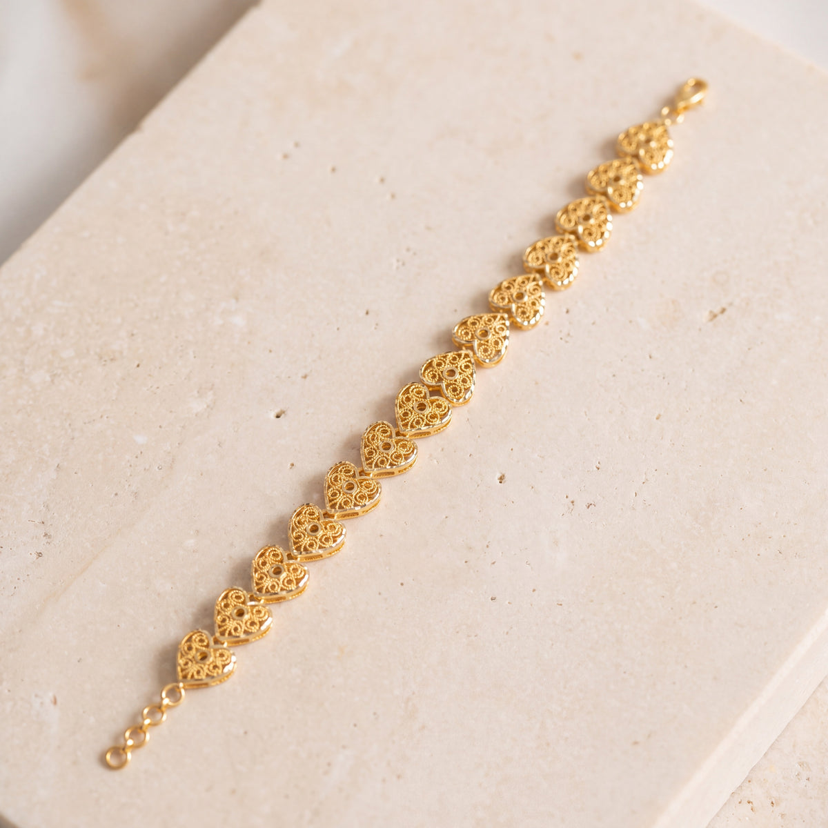 Casting Bracelet (D16) on travertine