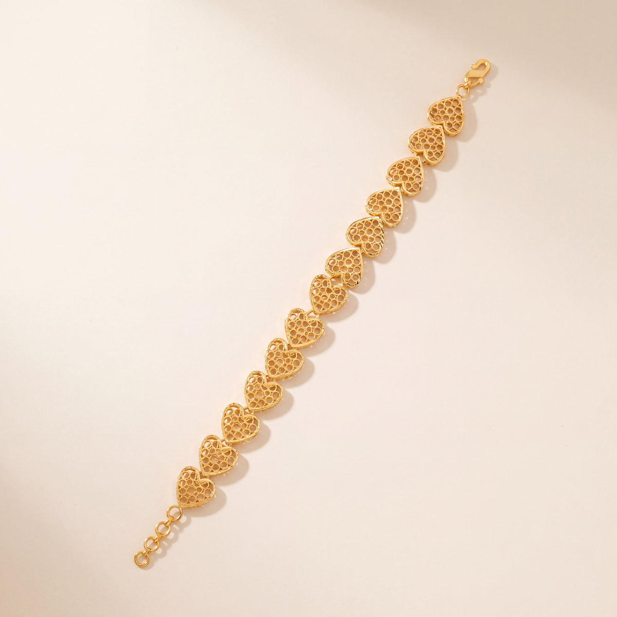 Casting Bracelet (D8), 925 silver 24K gold plated