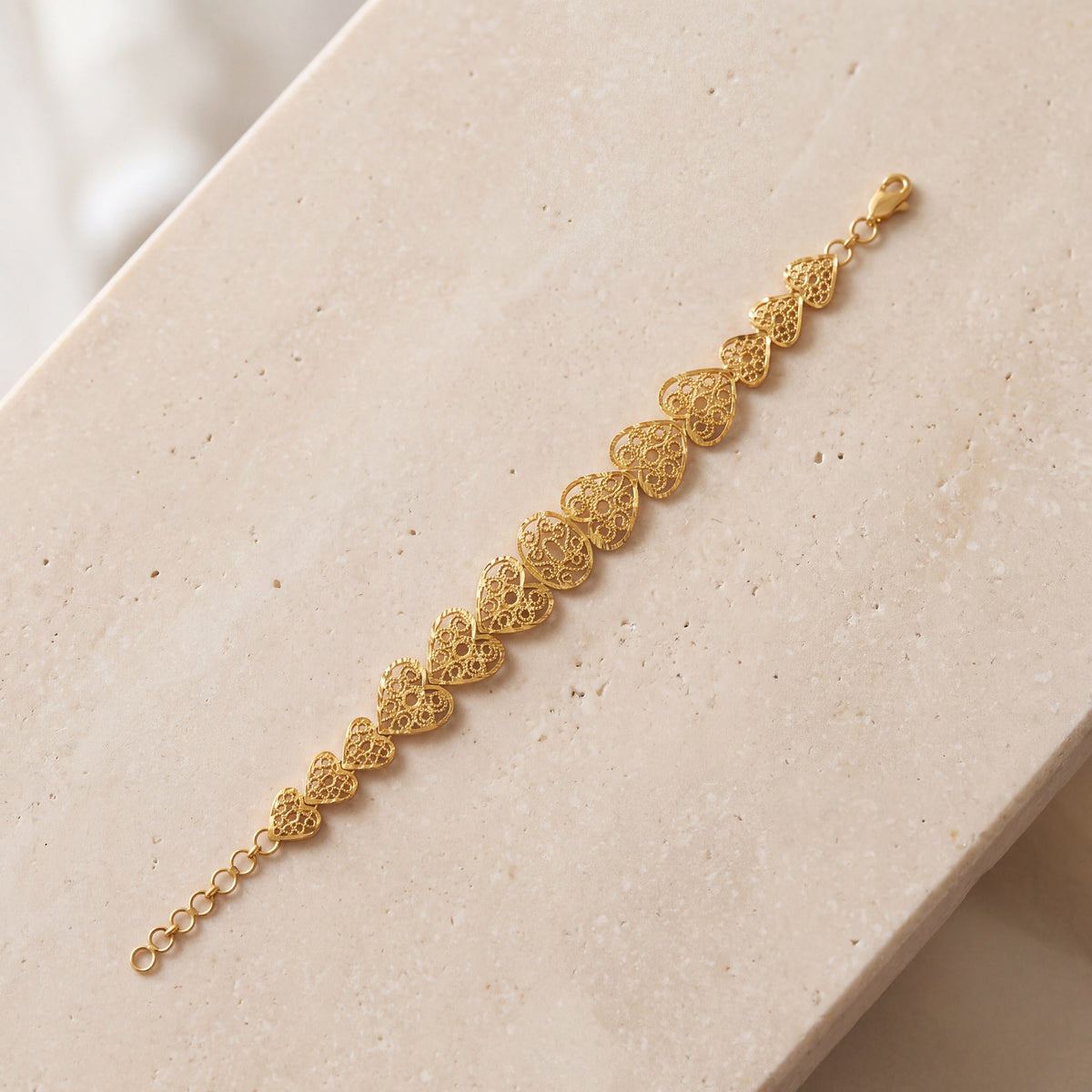 Casting Bracelet (D81) on travertine