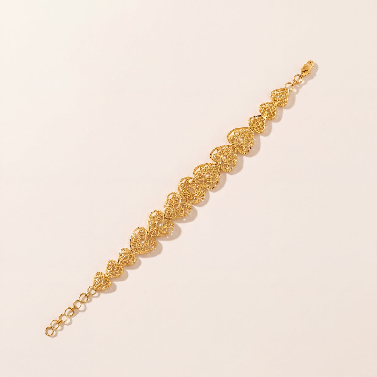 Casting Bracelet (D81), 925 silver 24K gold plated
