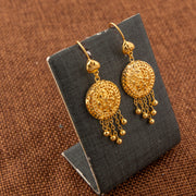Casting Earrings (D93) - 925 Silver & 24K Gold Plated - Falaq Jewellery Oman