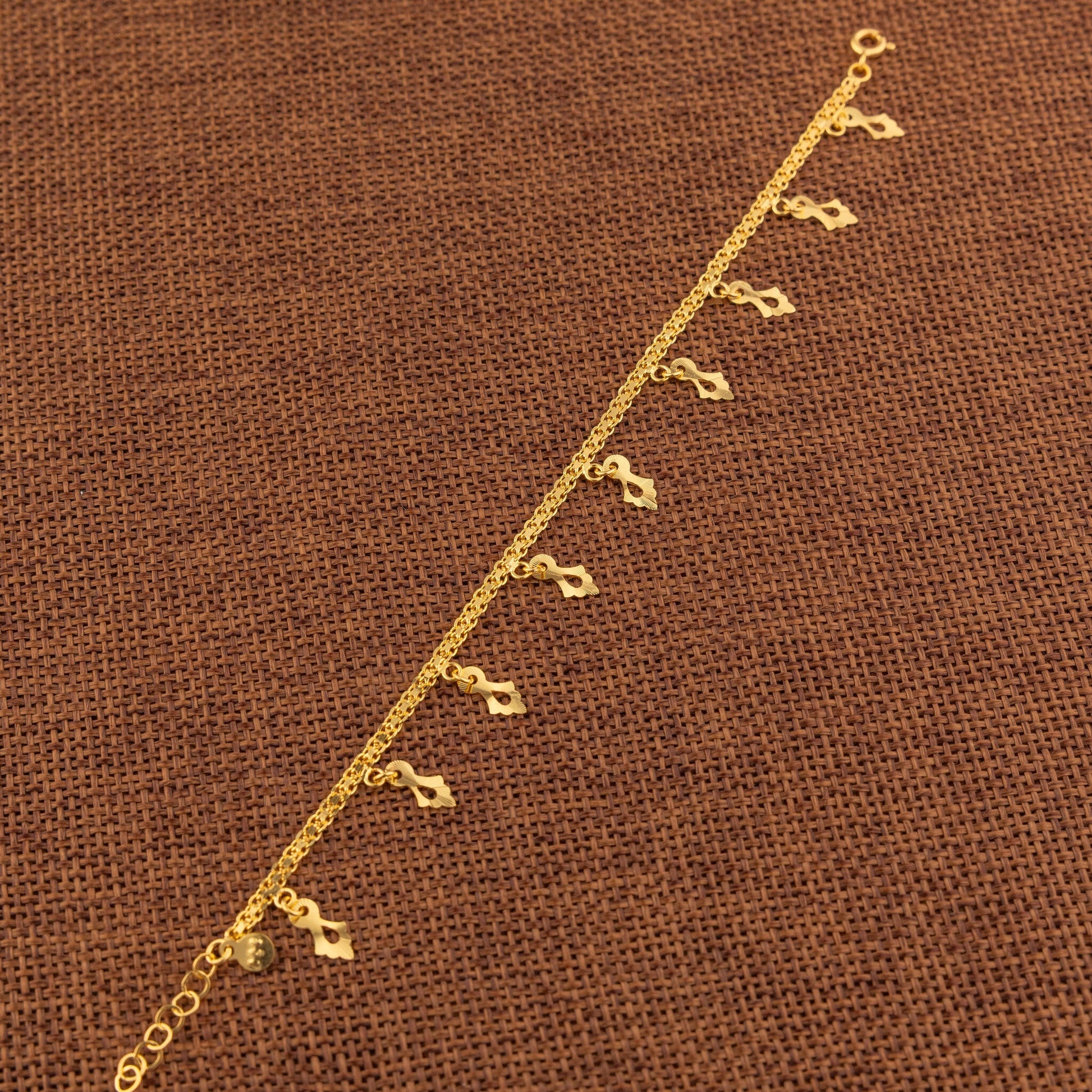 Charm Bracelet (D32) - 925 Silver & 24K Gold Plated