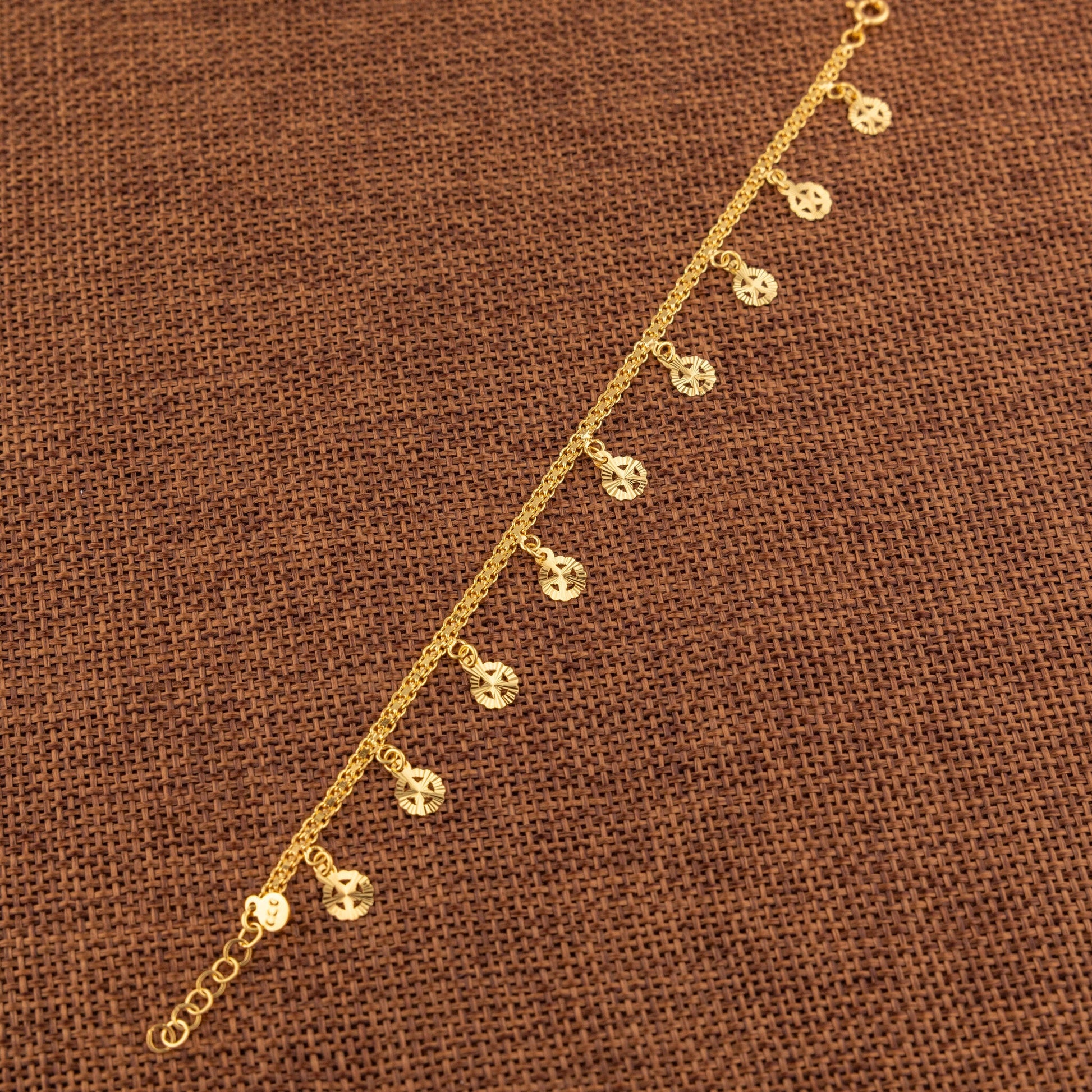 Charm Bracelet (D33) - 925 Silver & 24K Gold Plated