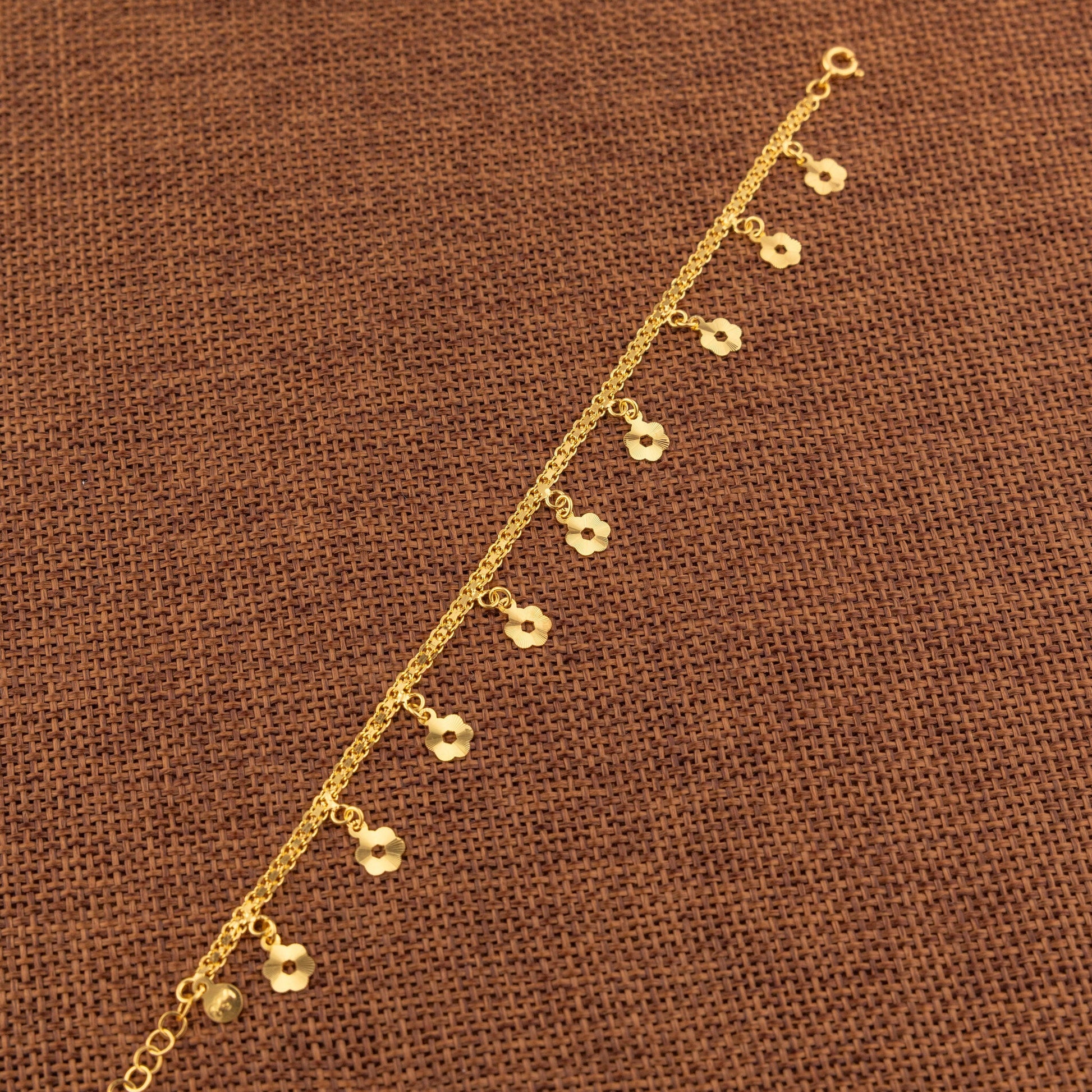 Charm Bracelet (D34) - 925 Silver & 24K Gold Plated