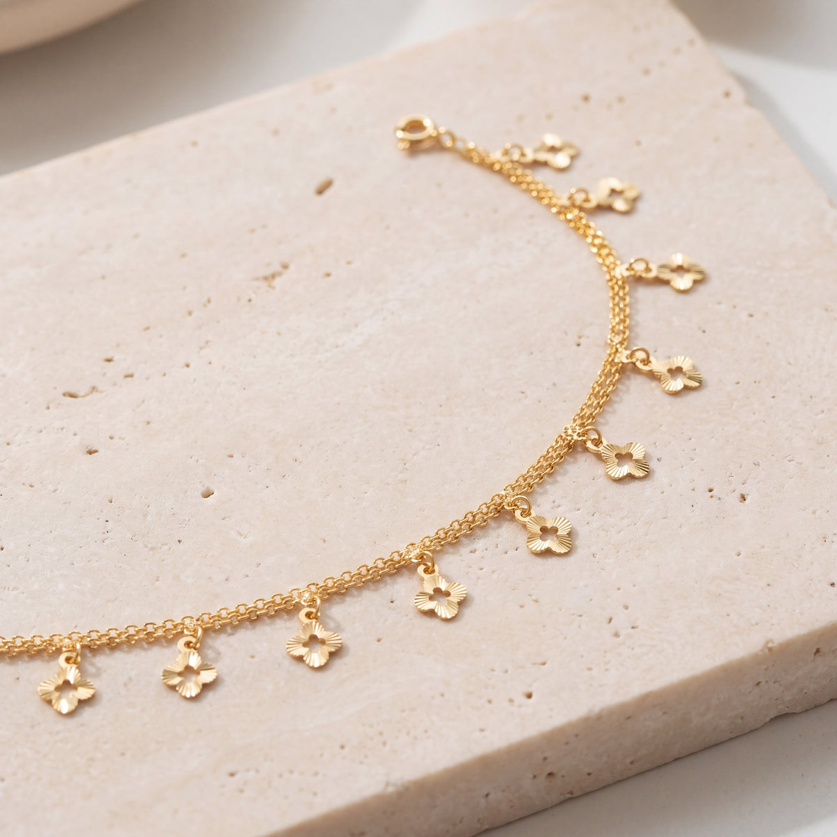 Charm Bracelet (D39) on travertine