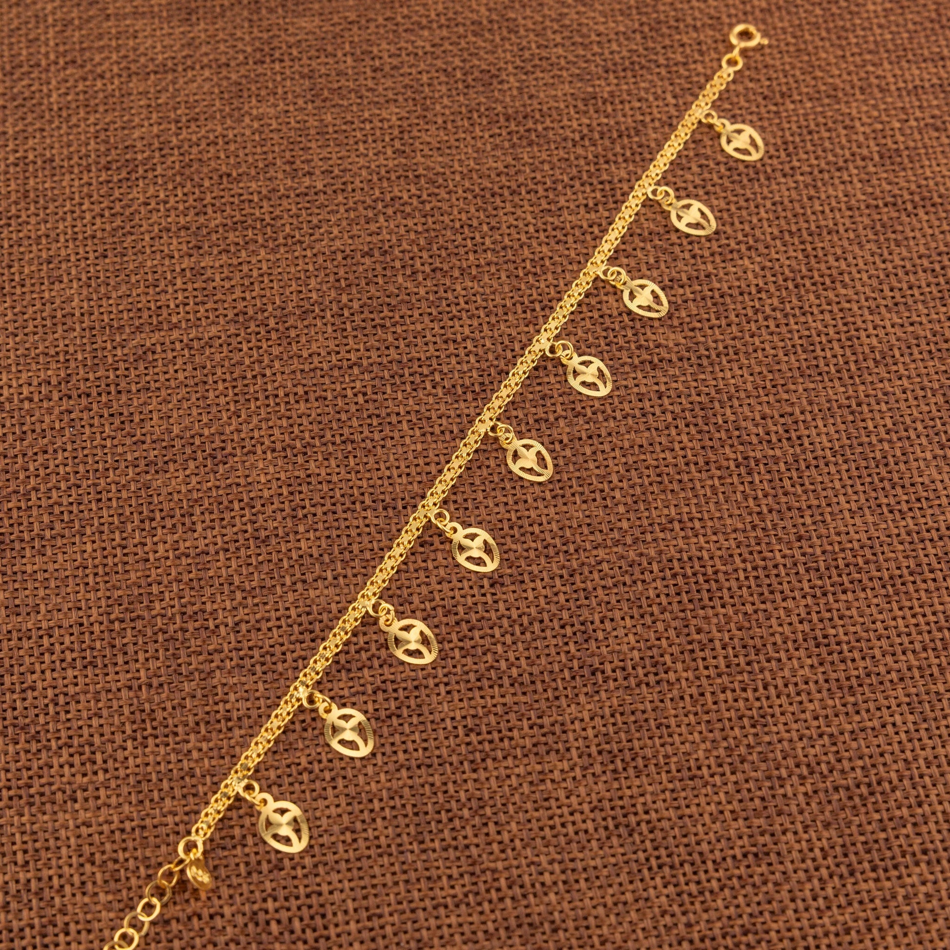Charm Bracelet (D40) - 925 Silver & 24K Gold Plated