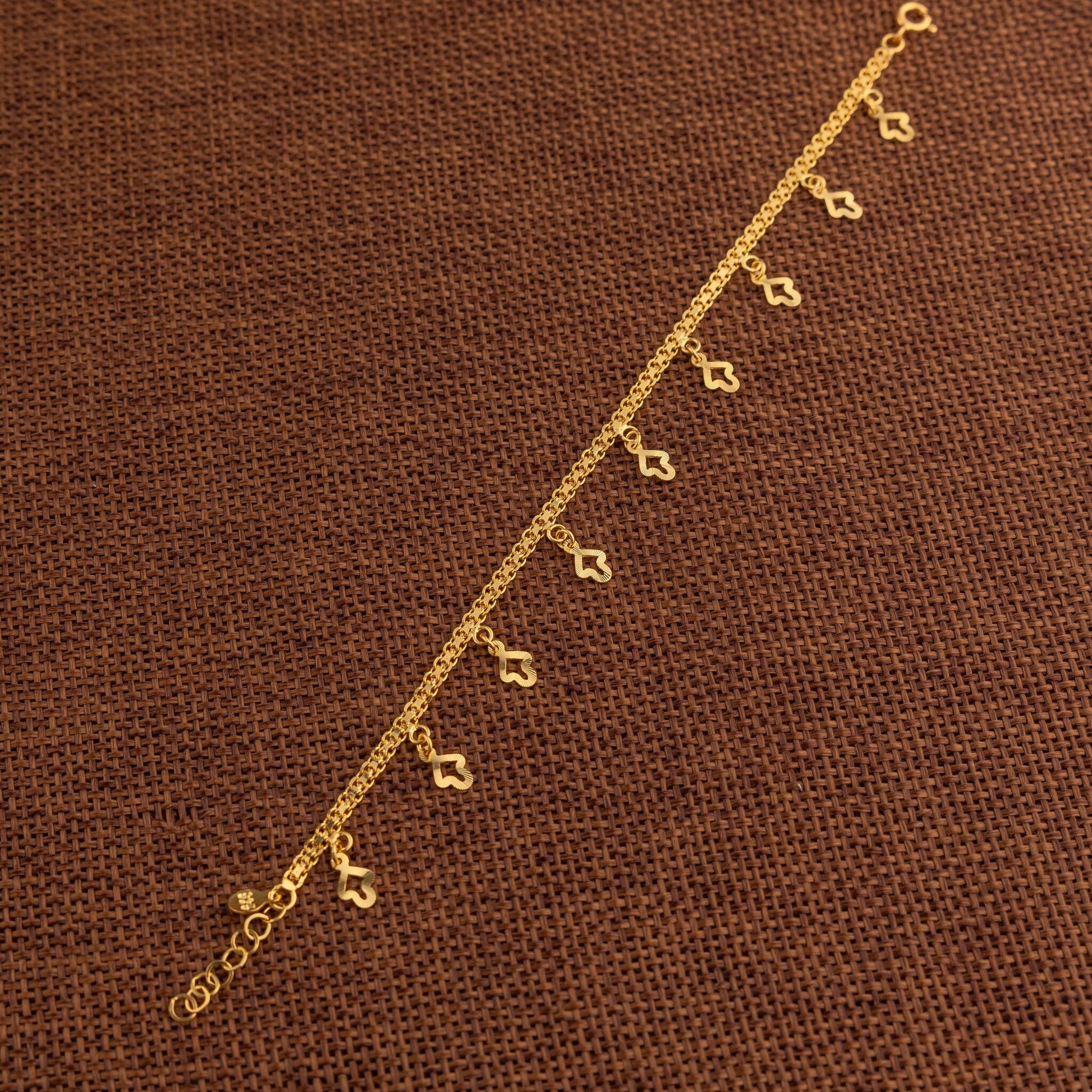 Charm Bracelet (D42) - 925 Silver & 24K Gold Plated